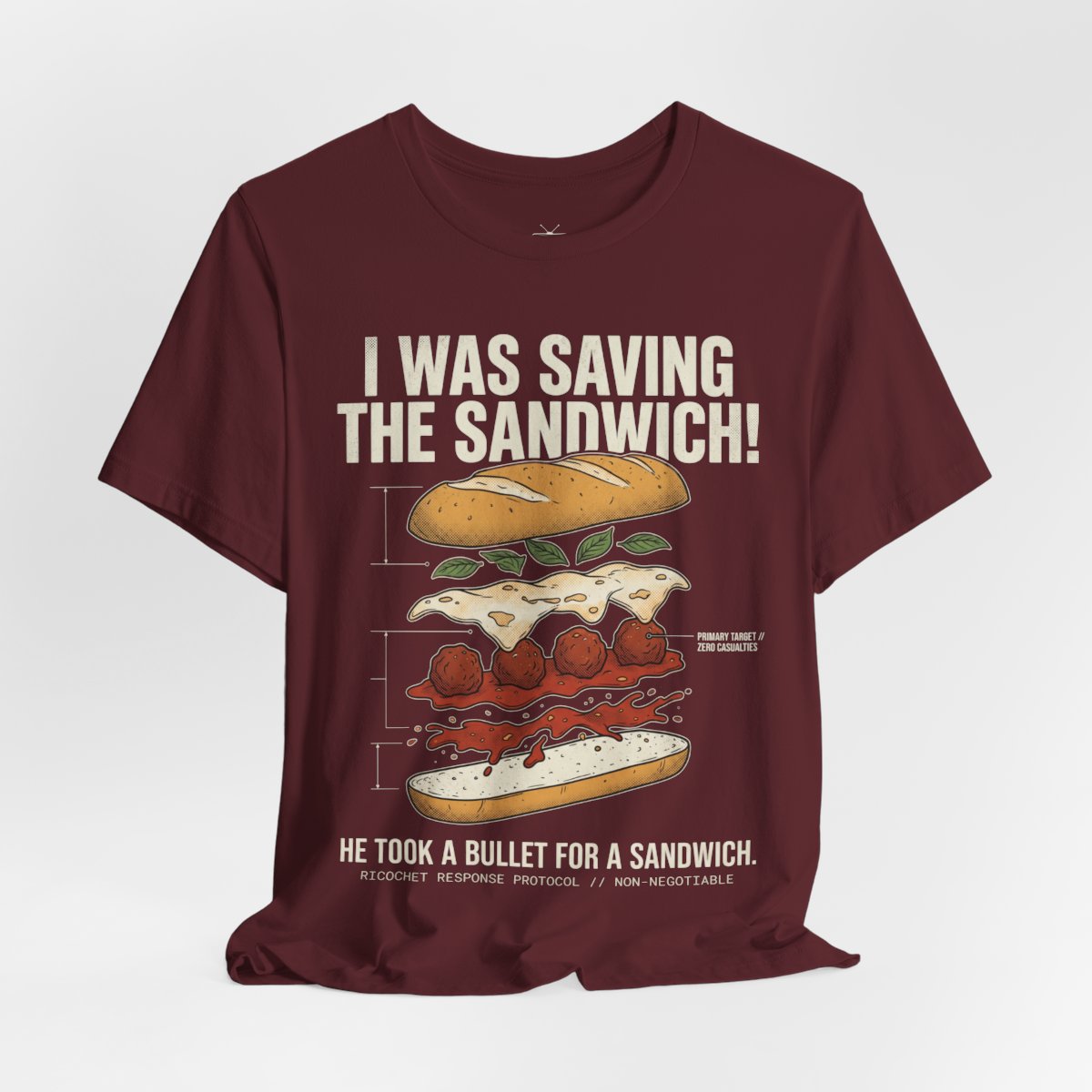 Bella+Canvas 3001 - HANGING-1 - Maroon