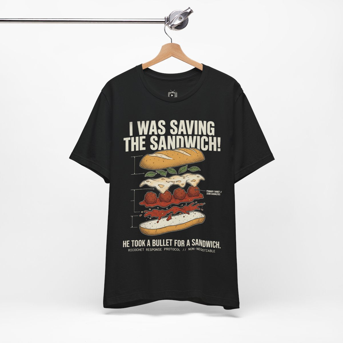 Bella+Canvas 3001 - HANGING-2 - Black