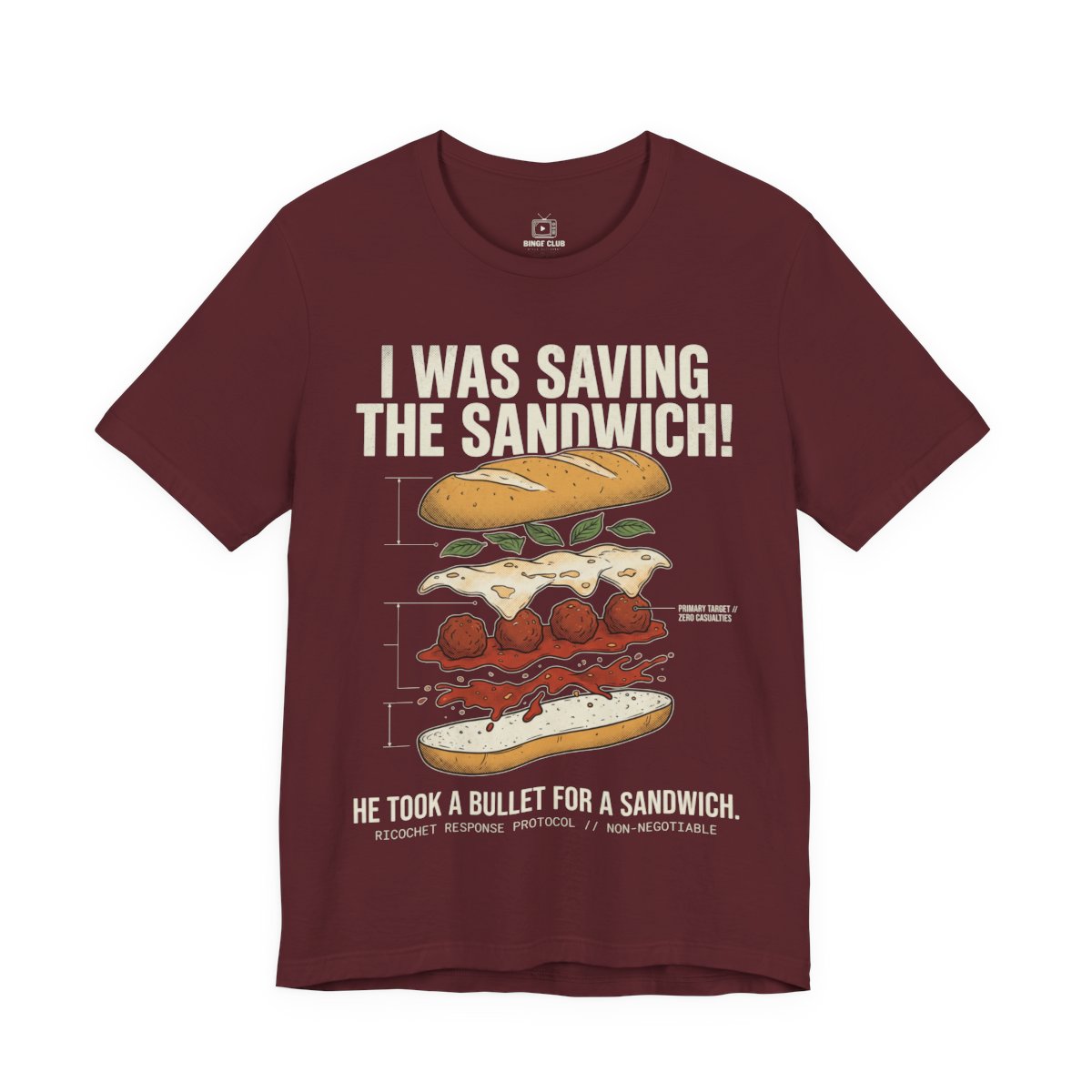 Bella+Canvas 3001 - FRONT - Maroon
