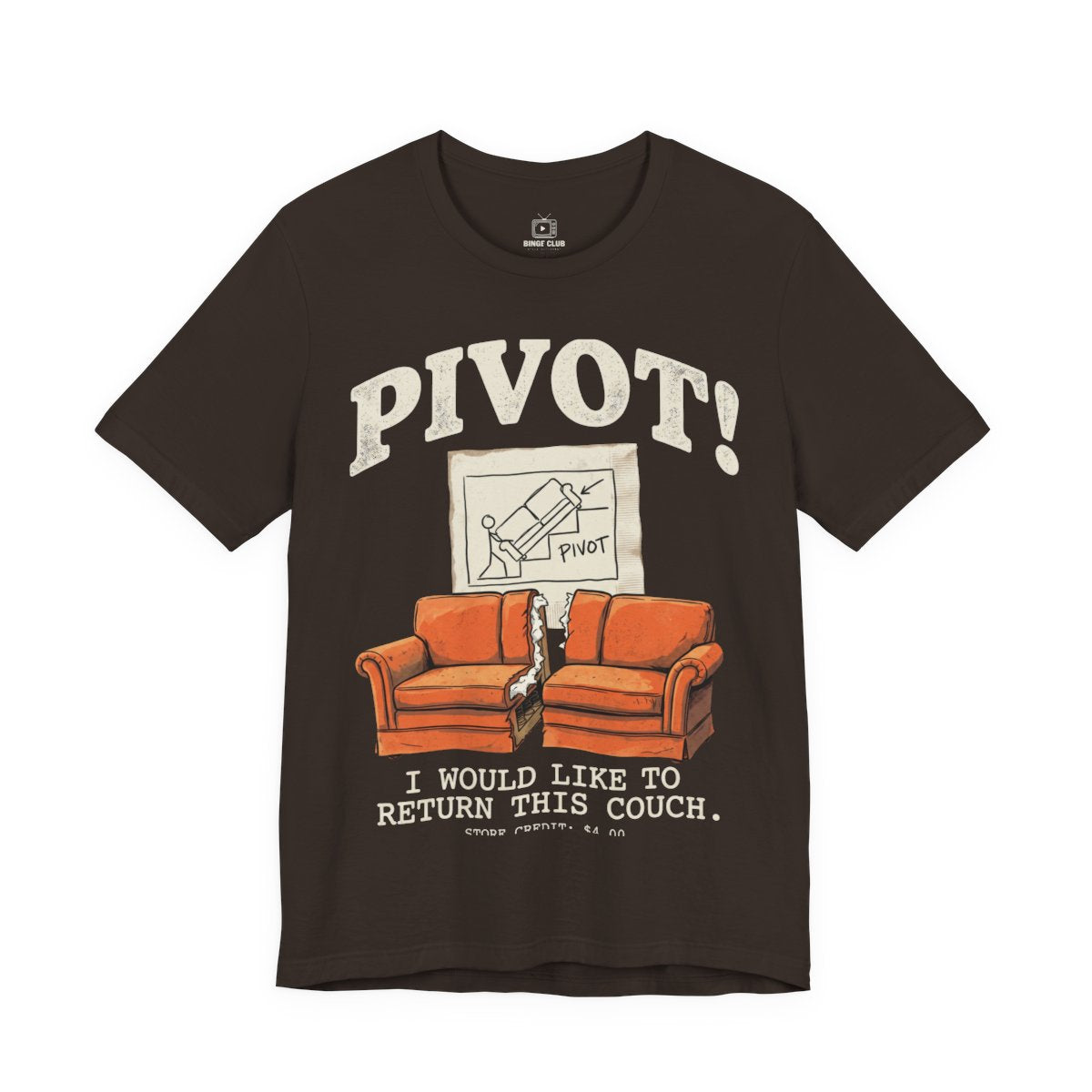 Bella+Canvas 3001 - FRONT - Brown