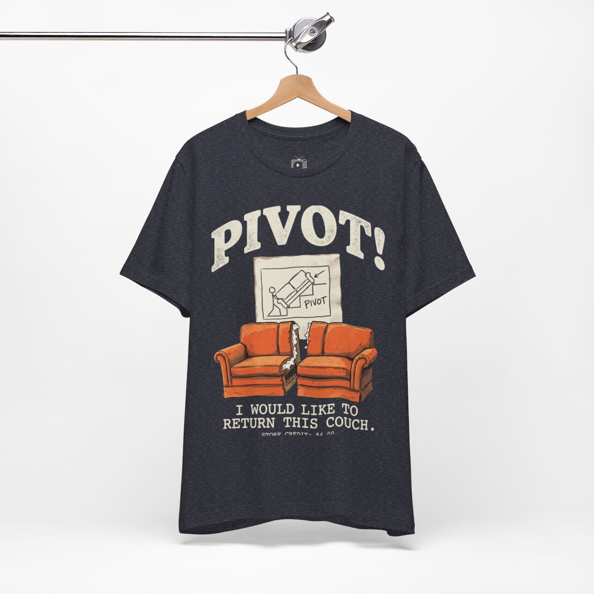 Bella+Canvas 3001 - HANGING-2 - Heather Navy