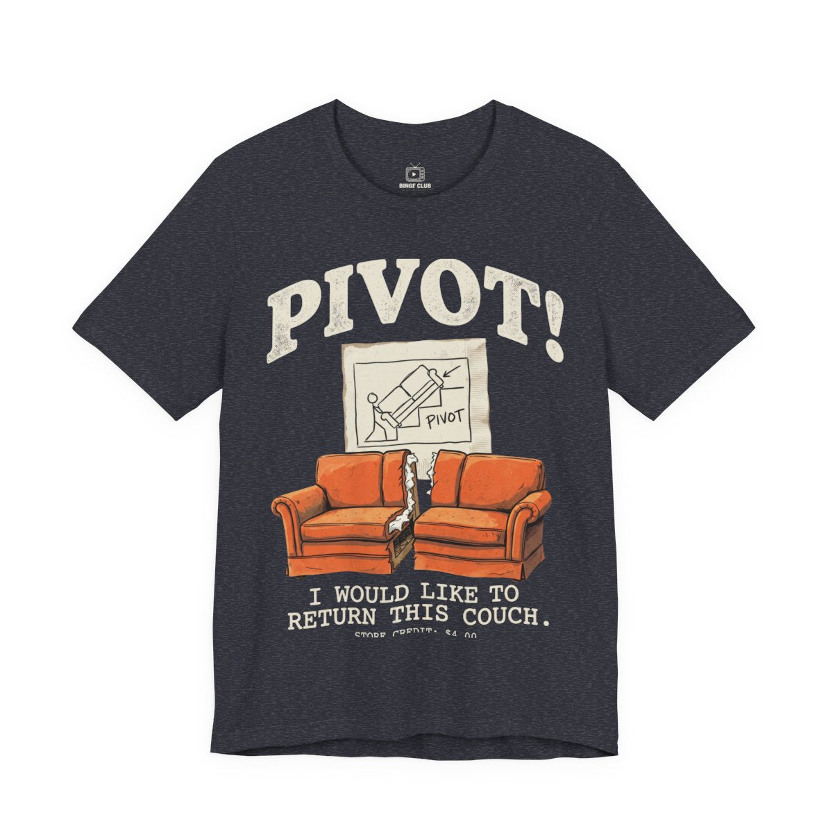 Bella+Canvas 3001 - FRONT - Heather Navy