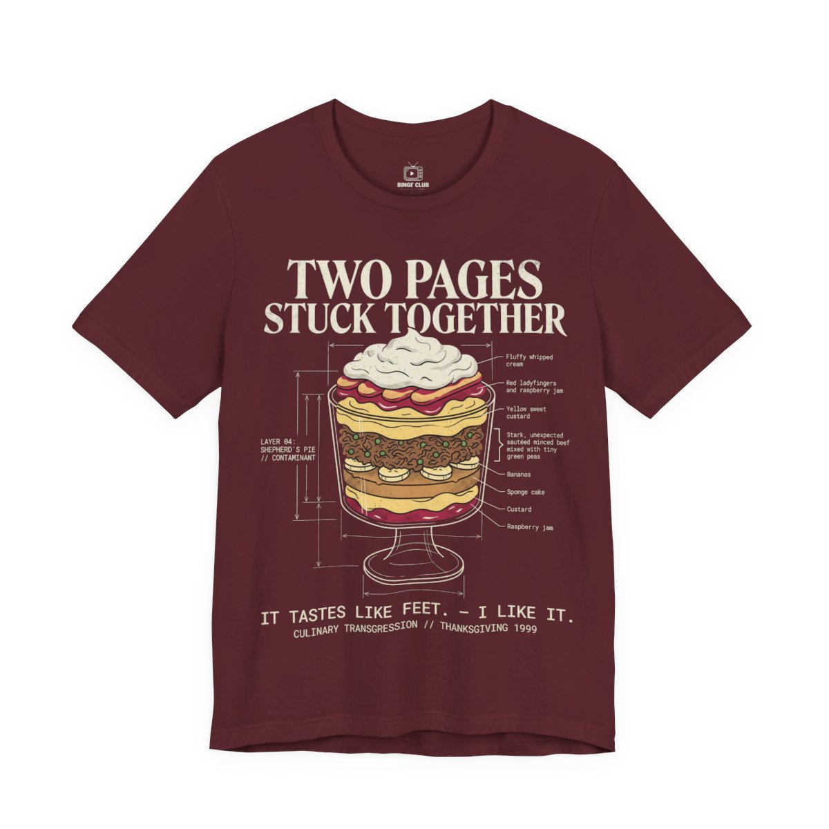 Bella+Canvas 3001 - FRONT - Maroon