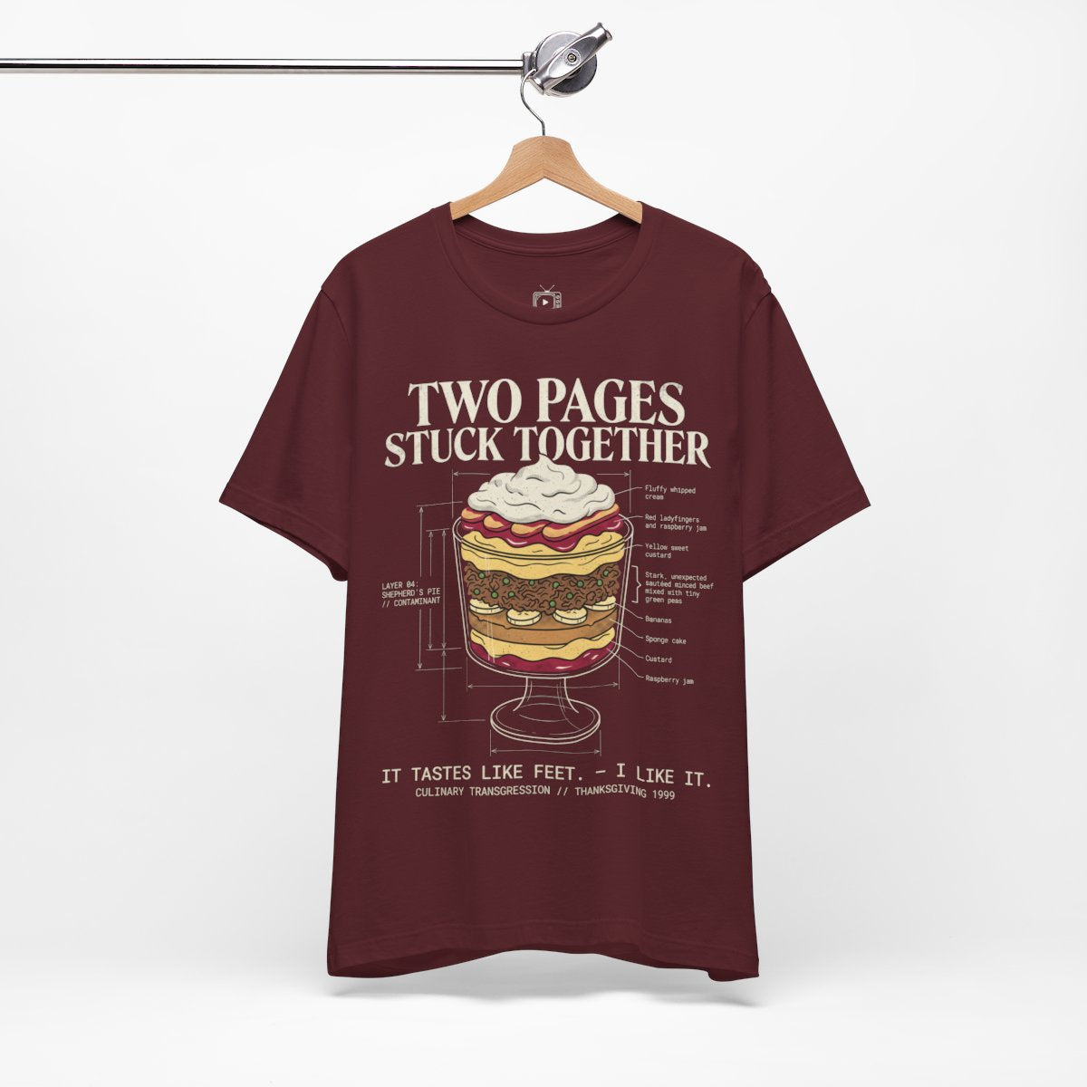 Bella+Canvas 3001 - HANGING-2 - Maroon